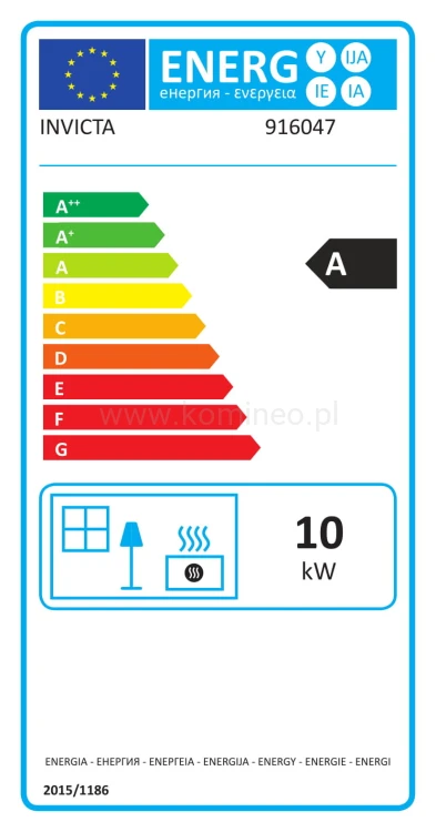 Etykieta energetyczna INVICTA SEDAN M