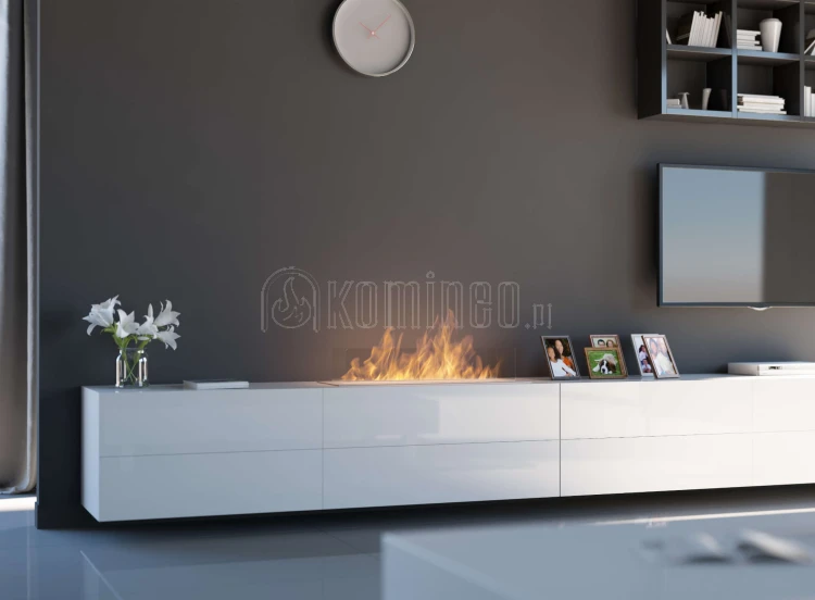 Biokominek do zabudowy INFIRE INSERT 1000 INOX wranżacja