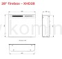 DIMPLEX Wkład elektryczny 28 Firebox XHD schemat