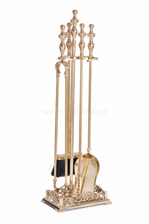 ArtFuego ZK-130 Zestaw kominkowy z mosiądzu, POŁYSK