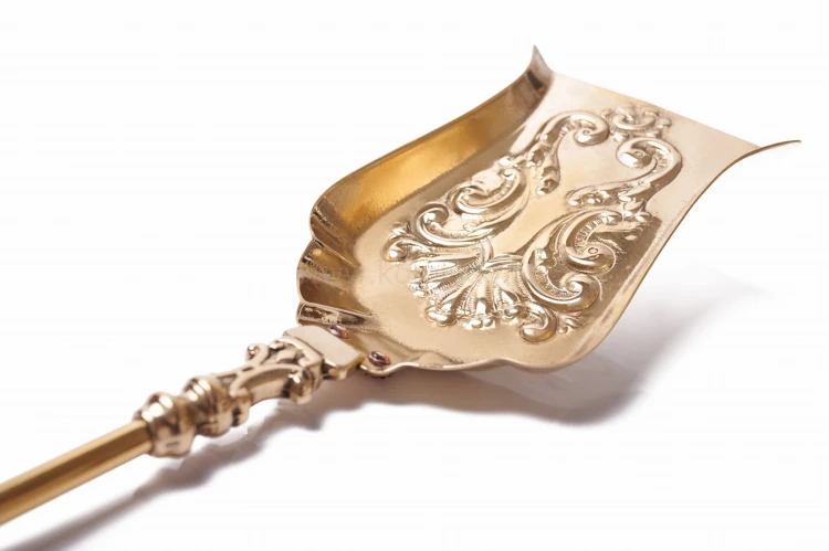 ArtFuego ZK-042 Zestaw kominkowy z mosiądzu, barokowe złoto