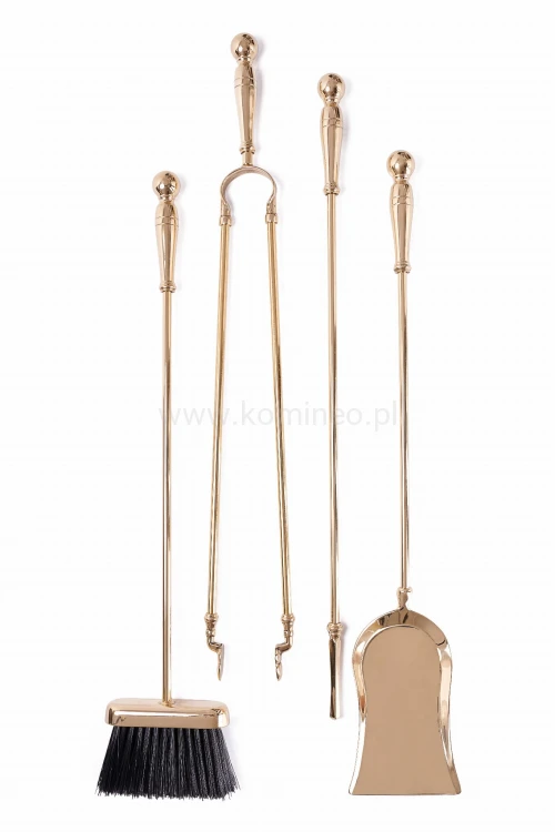 ArtFuego ZK-498 Zestaw kominkowy z mosiądzu, POŁYSK
