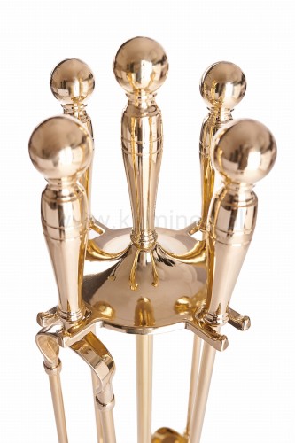 ArtFuego ZK-498 Zestaw kominkowy z mosiądzu, POŁYSK