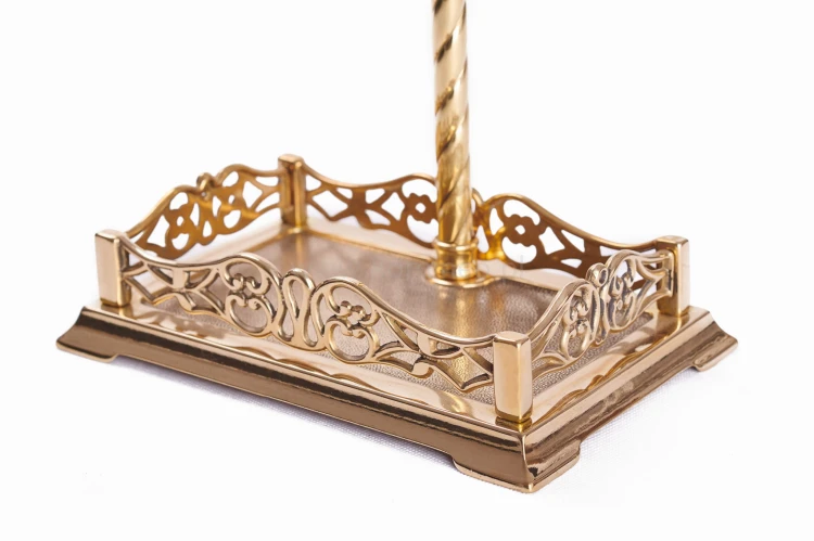 ArtFuego ZK-043 Zestaw kominkowy z mosiądzu, barokowe złoto