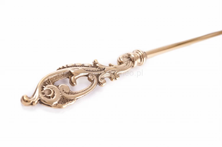 ArtFuego ZK-043 Zestaw kominkowy z mosiądzu, barokowe złoto