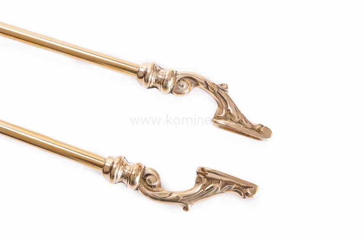 ArtFuego ZK-043 Zestaw kominkowy z mosiądzu, barokowe złoto