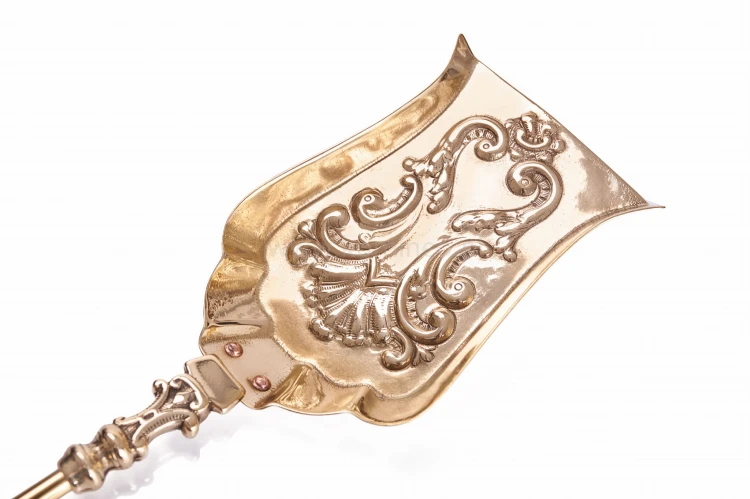 ArtFuego ZK-043 Zestaw kominkowy z mosiądzu, barokowe złoto