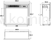 Elektryczny wkład kominkowy AFLAMO LED 40 schemat