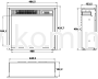 Elektryczny wkład kominkowy AFLAMO LED 40 schemat