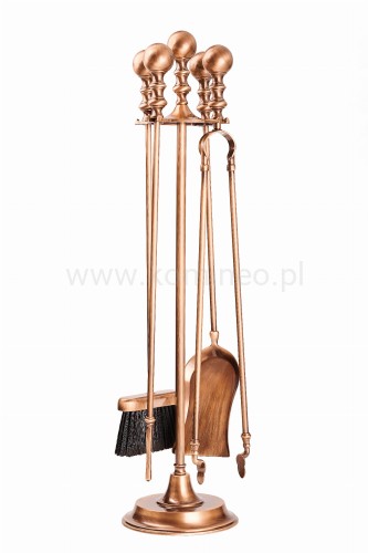 ArtFuego ZK-497-P Zestaw kominkowy z mosiądzu, PATYNA