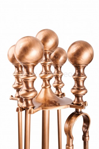 ArtFuego ZK-497-P Zestaw kominkowy z mosiądzu, PATYNA