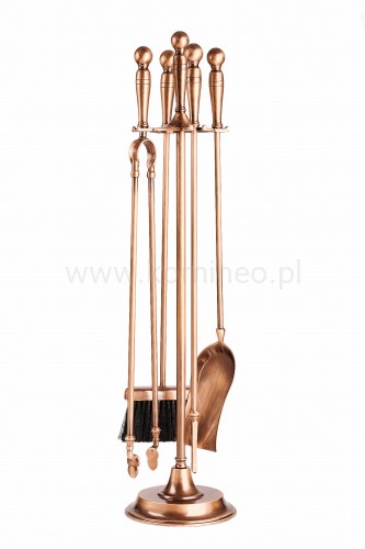 ArtFuego ZK-498-P Zestaw kominkowy z mosiądzu, PATYNA