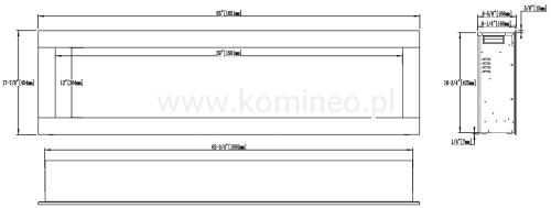 Kominek elektryczny AFLAMO DIAMOND 165 schemat