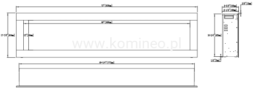 Kominek elektryczny AFLAMO DIAMOND 183 schemat