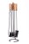 Zestaw kominkowy ArtFuego Z-3124-2-CZ-MŁ