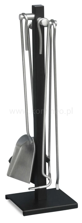 ArtFuego Z-3122-2-CZ-IN Zestaw kominkowy ze stali, czarny + inox