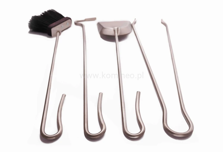 ArtFuego Z-3122-2-CZ-IN Zestaw kominkowy ze stali, czarny + inox