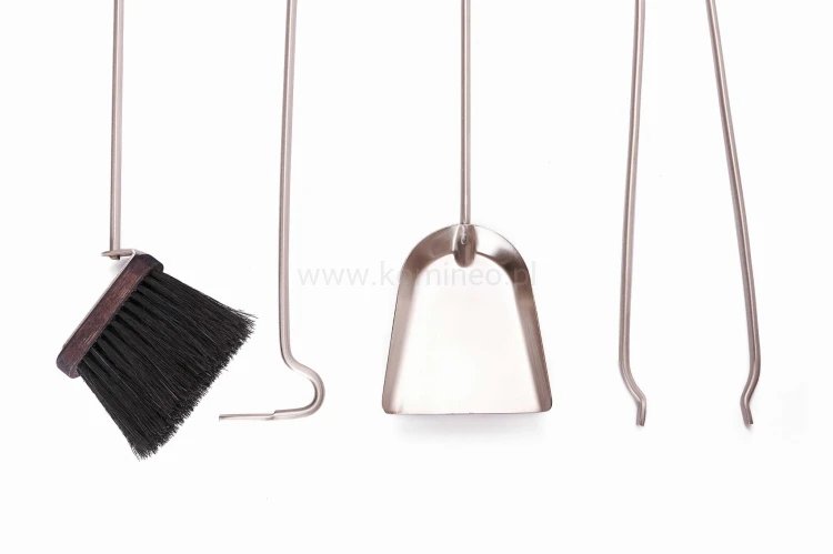 ArtFuego Z-3122-2-CZ-IN Zestaw kominkowy ze stali, czarny + inox