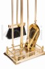 ArtFuego ZK-129 Zestaw kominkowy z mosiądzu, POŁYSK, rączka kula