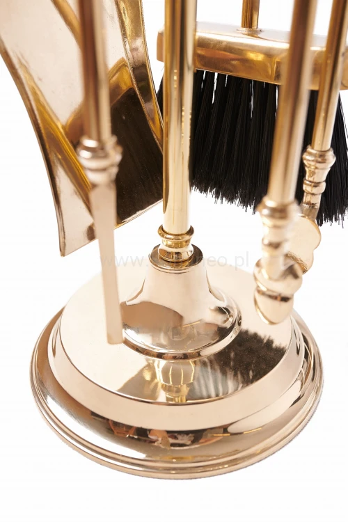 ArtFuego ZK-904 Zestaw kominkowy z mosiądzu, POŁYSK, rączka amfora