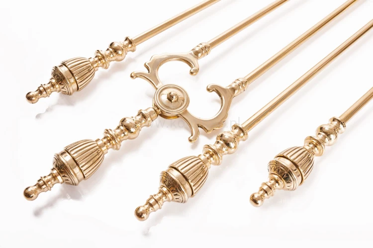 ArtFuego ZK-913 Zestaw kominkowy z mosiądzu, POŁYSK