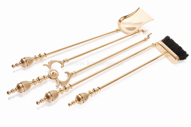 ArtFuego ZK-913 Zestaw kominkowy z mosiądzu, POŁYSK