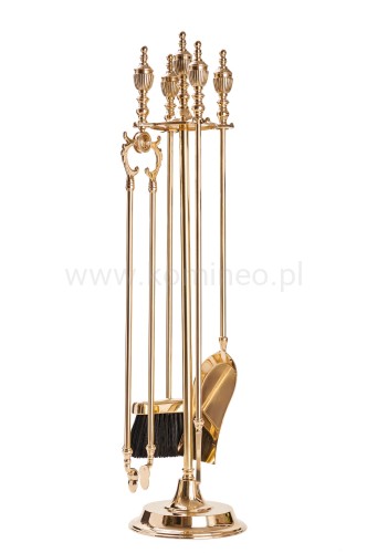 ArtFuego ZK-913 Zestaw kominkowy z mosiądzu, POŁYSK