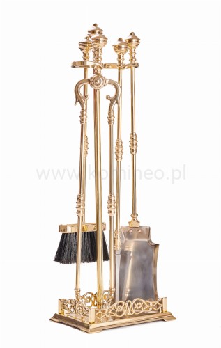 ArtFuego ZK-014 Zestaw kominkowy z mosiądzu, POŁYSK