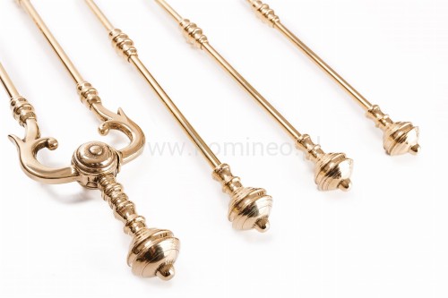 ArtFuego ZK-014 Zestaw kominkowy z mosiądzu, POŁYSK