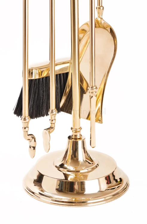 ArtFuego ZK-904 Zestaw kominkowy z mosiądzu, POŁYSK, rączka amfora