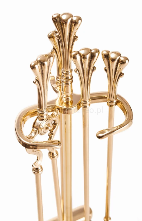 ArtFuego Z-1112-1-PO Zestaw kominkowy z mosiądzu, POŁYSK