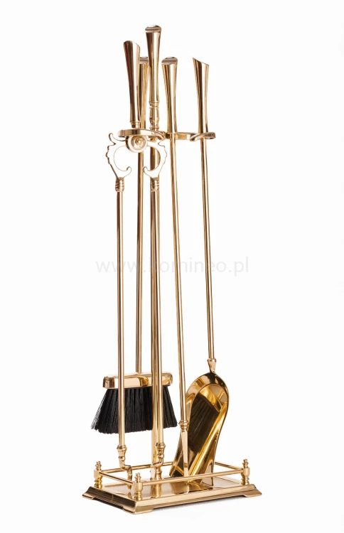 ArtFuego Z-1113-1-PO Zestaw kominkowy z mosiądzu, POŁYSK