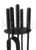 ArtFuego Z-3118-2-CZ Zestaw kominkowy ze stali, czarny
