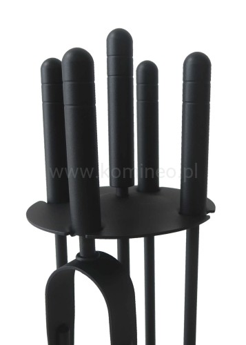 ArtFuego Z-3118-2-CZ Zestaw kominkowy ze stali, czarny