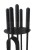 ArtFuego Z-3118-2-CZ Zestaw kominkowy ze stali, czarny