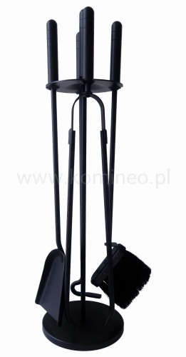 ArtFuego Z-3118-2-CZ Zestaw kominkowy ze stali, czarny