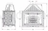 Wkład kominkowy żeliwny INVICTA 9281-85-DP Grande Vision schemat