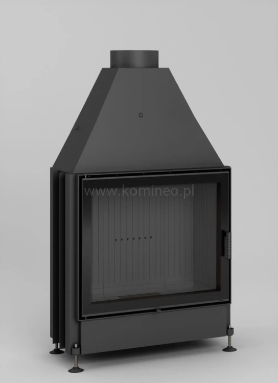 HAJDUK VOLCANO ST Wkład kominkowy ciemna ceramika