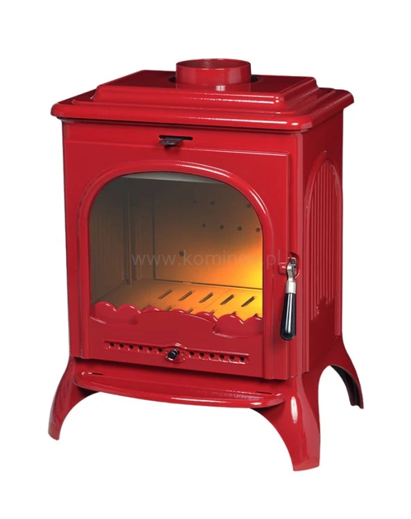 INVICTA SEVILLE 6192-47 emalia czerwona Piec kominkowy żeliwny