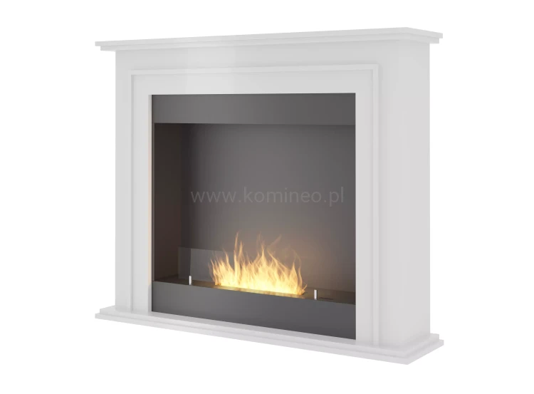 Biokominek portalowy SIMPLEportal 1 BIAŁY z szybą