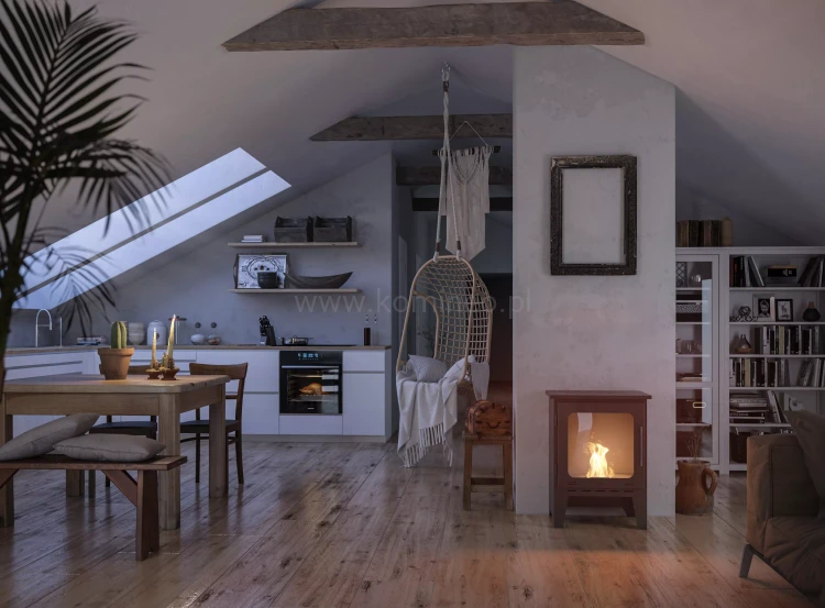 Biokominek wolnostojący INFIRE INCOZA 1 aranżacja