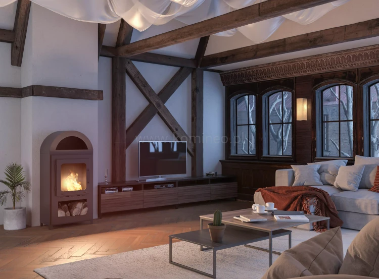 Biokominek wolnostojący INFIRE INCOZA 2 aranżacja