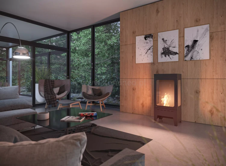 Biokominek wolnostojący INFIRE INCOZA 3 aranżacja