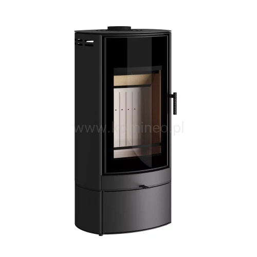 HAJDUK ARCO F3 CZARNY Piec kominkowy stalowy