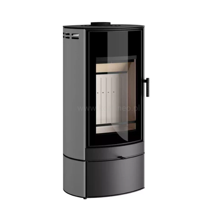 HAJDUK ARCO F3 SZARY Piec kominkowy stalowy