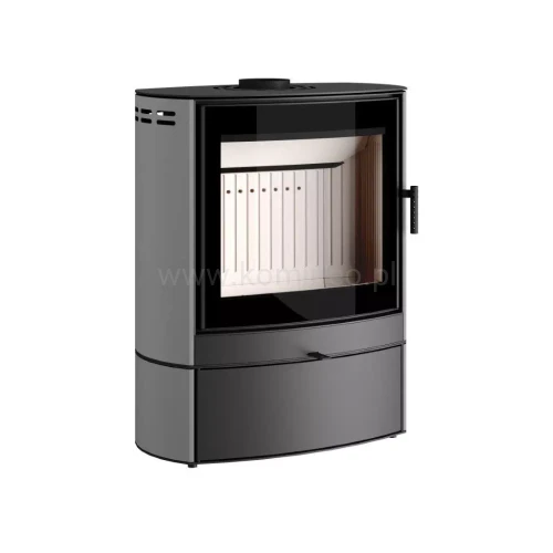 HAJDUK ELIPSE F3 SZARY Piec kominkowy stalowy