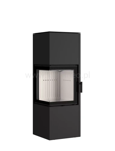 HAJDUK PIXEL L CZARNY Piec kominkowy stalowy