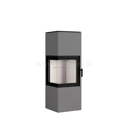 HAJDUK PIXEL L SZARY Piec kominkowy stalowy