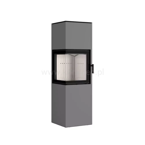 HAJDUK PIXEL XL SZARY Piec kominkowy stalowy