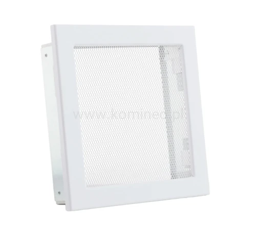 Kratka kominkowa PRO-V 220x220 z siatką, biała